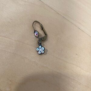 Authentic michal Negrin Floral Crystal Drop Earring